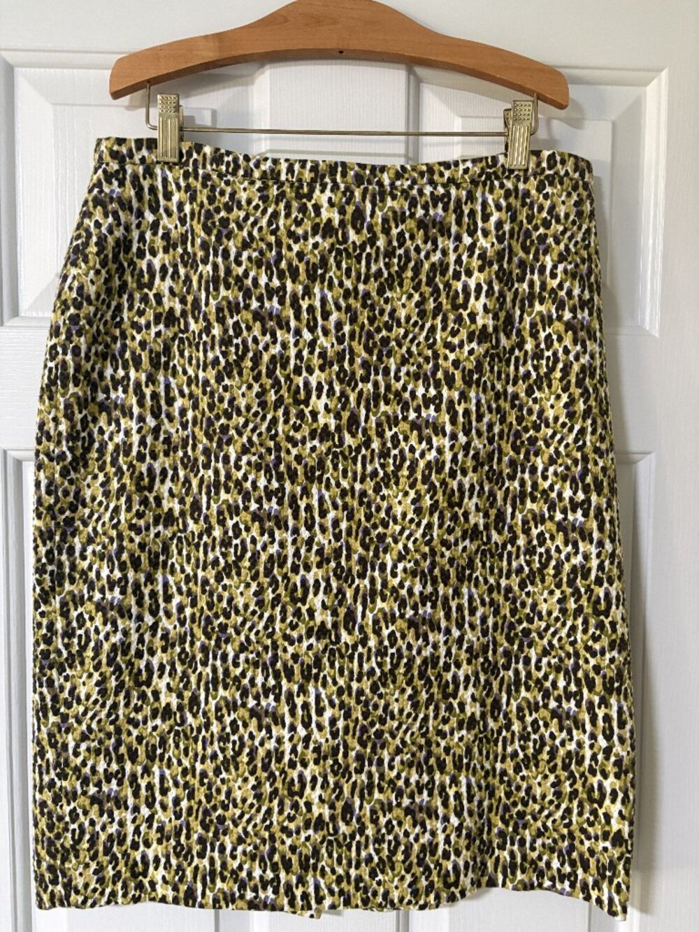 J. Crew abstract animal print skirt, size 12